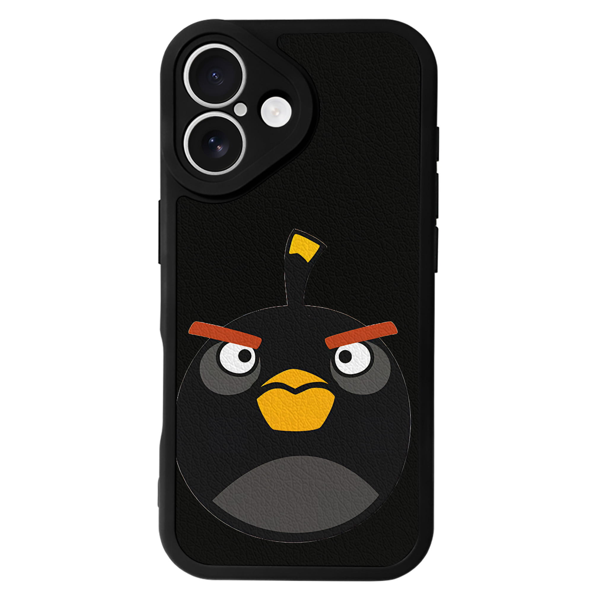 （画像用） Angry Birds アングリーバード 【iPhone 16シリーズ対応】シリコンスマホケース（レザー調） 材質：シリコン